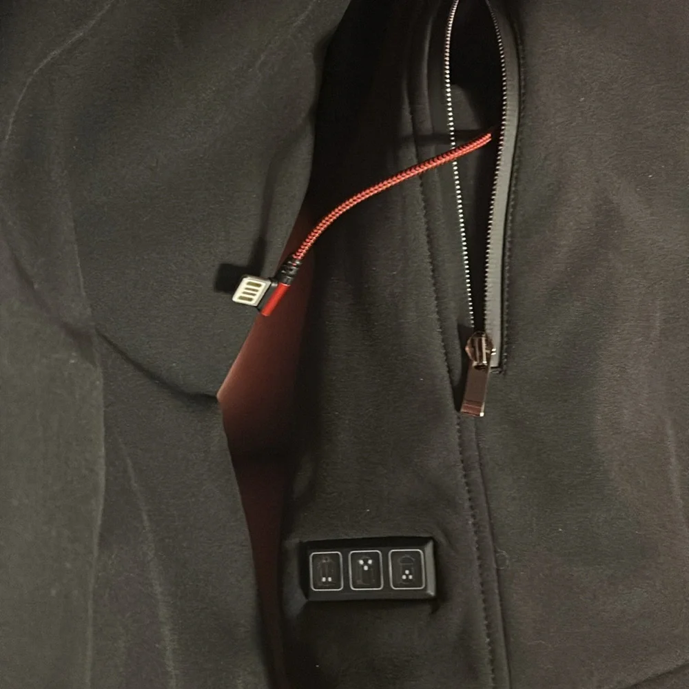 Men's‎ Isopho  Black Smart heating Jacket . Size 3xl. Battery not included. - Picture 11 of 11